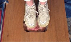 College girl in Balenciaga sneakers crushes my floor-face (part 4 of 5), flo566x 1080p
