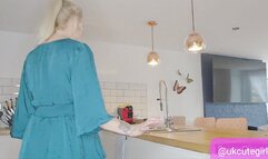 Rubber Glove Wank From Satin Housewife