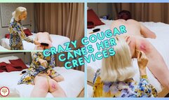 Crazy Cougar Canes her Crevices (1080 HD)