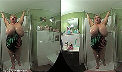 VR180 3D - Wild Boobs Bouncing in the Shower with Maggy (Clip No 2573 - 4K mp4 version)