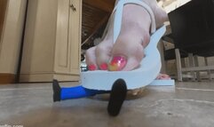 Madam stomps you under white flip flops - your perspective HD