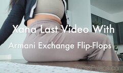 Xana's Last Video With Armani Exchange Flip-Flops