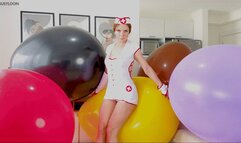 Nurse treatment with big balloons