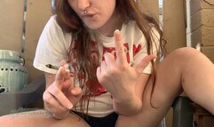 Goddess Puts You In Your Place! Dirty Feet + Ashtray Fetish