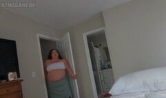 Fat Megan Fox BBW Rapid Gain Cumflation, Fucked Into a Cum Balloon