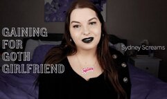 Gaining for Goth Girlfriend - A gaining weight scene featuring: BHM, WGE, eating encouragement, feederism, and femdom POV - 1080 WMV