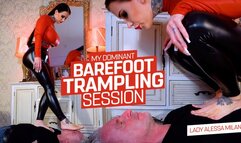 I spit on him and trample him for my pleasure ( Trampling & Spitting with Lady Alessa Milano ) - 4K UHD MP4