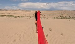 Goddess Walks On Sand