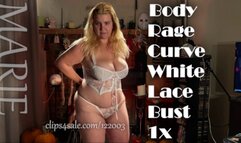 BODY RAGE CURVE WHITE LACE BUST 1X