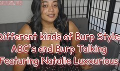 Different Styles of Burping Featuring Natalie Luxxurious