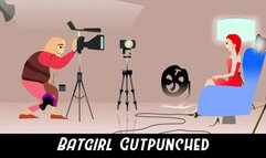 Batgirl Gut punched Hard