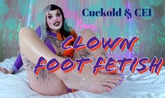 Cuckold and CEI Foot Fetish with Cum Play