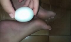 stepping on egg