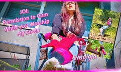 JOI PERMISSION TO CUM BOOT WORSHIP