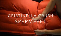 Cristinella Crush Spermfeet over old rubber inflatable air mattress