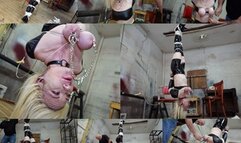 Hanging by her boots, her tits cruelly bound, vibed into multiple bound orgasms (MP4 SD 3500kbps)