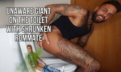 Unaware giant on the toilet with shrunken rommate - Lalo Cortez