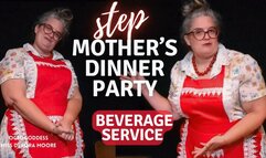 StepMother's Dinner Party Beverage Spittoon: Help StepMom Miss Devora Moore by Serving in the Beverage Course Spit Fetish POV 1080 Version
