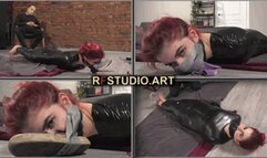 Pandora in tight mummification - Humiliating shoes and socks sniffing - Part 2 (FULL HD MP4)