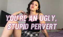 Ugly, stupid pervert