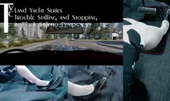 Land Yacht Series: Trouble Stalling and Stopping in Black Stiletto Pumps (mp4 1080p)