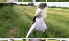 Bride in the field