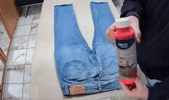 Levis 2 coated in red paint