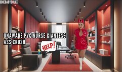 Unaware Giantess PVC Nurse Ass Crush