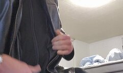 Leather daddy Jack's huge dick