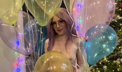 Blowjob and Fucking in Helium Balloons after Party