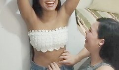 Cute Latin Girl Receives Mean Upperbody Tickle Treatment