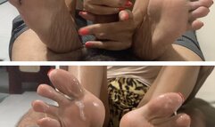 Couch Handjob & Footjob (720p)