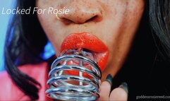 Locked Forever- Ebony Femdom Goddess Rosie Reed Chastity Tease And Denial Submissive Provider Chastity- 1080p HD