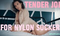 Tender JOI for nylon sucker