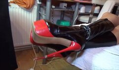 ironing in 7 inch boots - full clip - (1280x720*wmv)