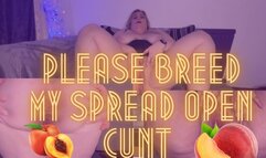 Please Breed My Spread Open Cunt