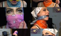 Black Swan chair tied and bandana gag play (mp4)