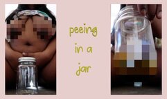 Peeing In A Jar