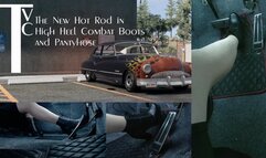 The New Hot Rod in High Heel Combat Boots and Pantyhose (mp4 1080p)