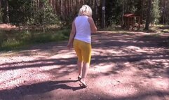 Yellow big ass flashing outdoor 2