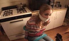 MP4 Format Gagged with the socks off her feet FULL SCREEN MP4 Format