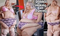 SSBBW Goddess Smoking and Dancing