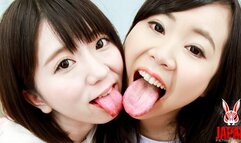 Behind the Scene! It's My First Time Interacting with a Girl and I'm Nervous! Lesbian Kisses with Mio Shinozaki and Karin Yanagawa