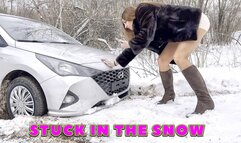 VIKA IN TIGHTS AND A FUR COAT SNOW STUCK_1080 HDR PRO RES_FULL VIDEO 30 MIN