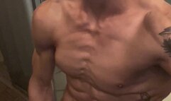 POV Outdoors Public Porch Masturbation Big Dick Tattooed Muscle Hunk Daddy Dirty Talk JOI Facial Cumshot Hoss Kado