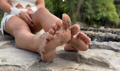 Wilma's Extra Dirty Soles and Toe Wiggle