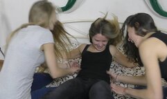 Alina's Gang Settle Dispute With Tickling - Alina's Turn - *Finally, Alina Get's Tickled BAD ! * - WMV - clip is 12:02 min long -