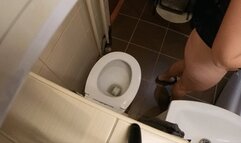 Sexy see through body and sitting backward on toilet - Custom