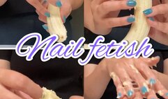 BLUE MANICURE DESTROYED BANANA