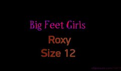 Roxy foot-domination with her big size 12s